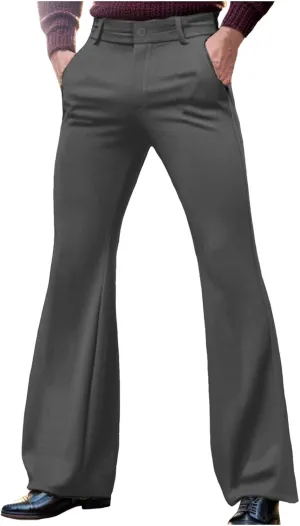 SUWBMHWE Men's Casual Drawstring Pants Regular Fit Elastic Waist Cotton Basic Straight Leg Long Pants