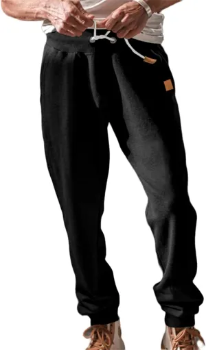 Sweatpants for Men Casual Lightweight Elastic Waist Loose Fit Joggers Pants Athletic Gym Trendy Cargo Trousers