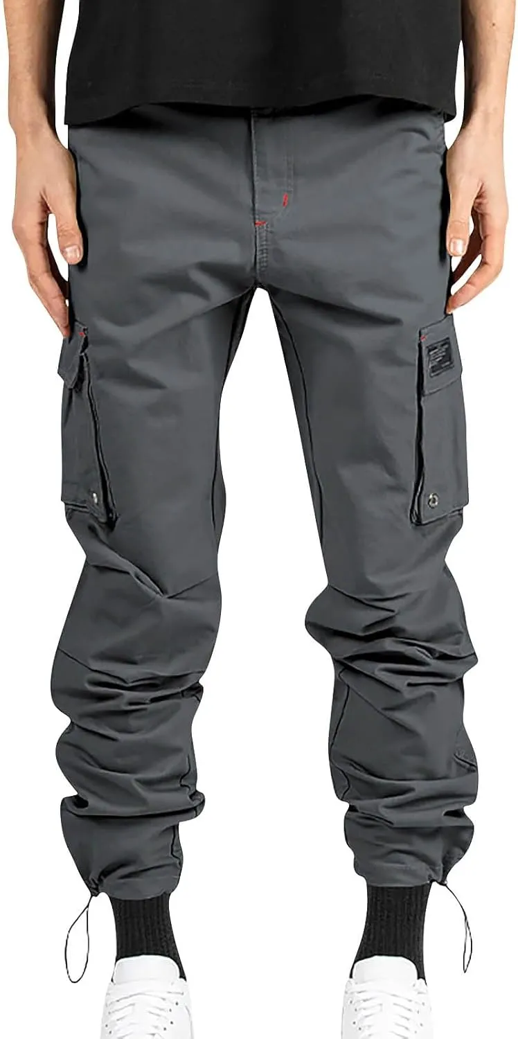 Tactical Pants for Men Water Resistant Baggy Cargo Work Pants Camo Combat Pant Big and Tall Hiking Pant Multi Pocket