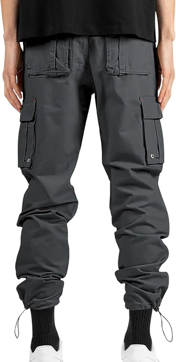 Tactical Pants for Men Water Resistant Baggy Cargo Work Pants Camo Combat Pant Big and Tall Hiking Pant Multi Pocket