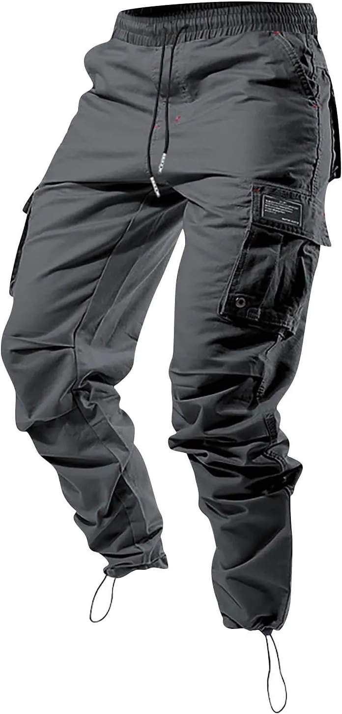 Tactical Pants for Men Water Resistant Baggy Cargo Work Pants Camo Combat Pant Big and Tall Hiking Pant Multi Pocket