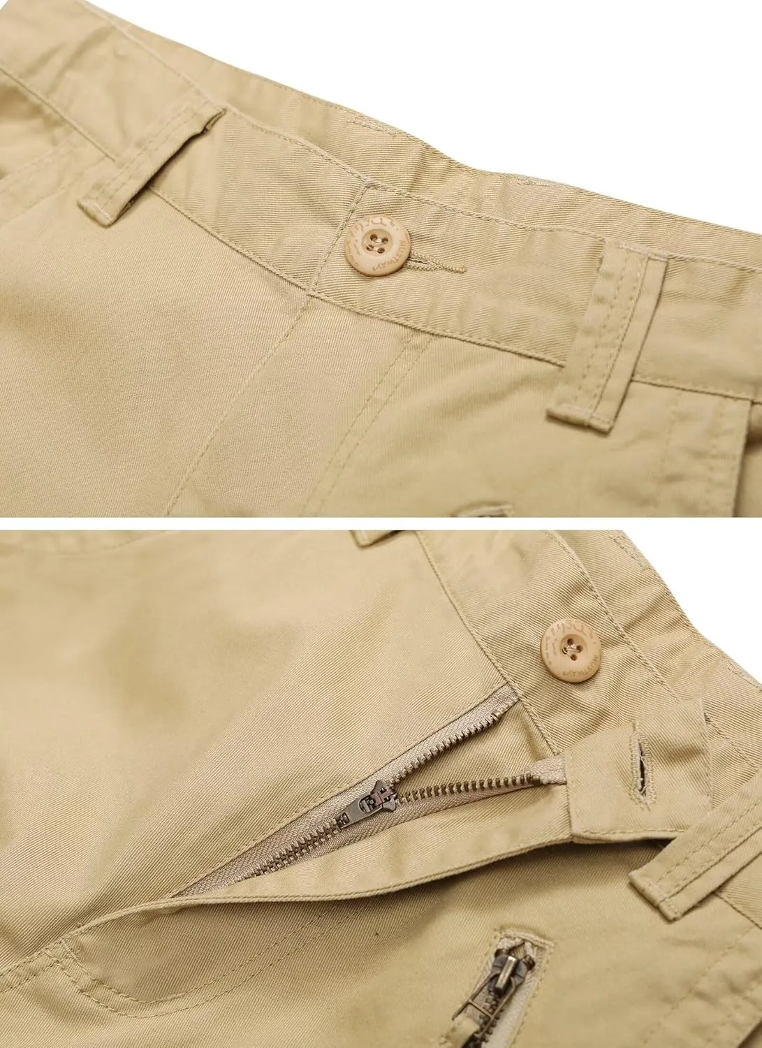 TRGPSG Men's Wild Cargo Pants, Camo Pants Cotton Casual Work Hiking Pants with 8 Pockets