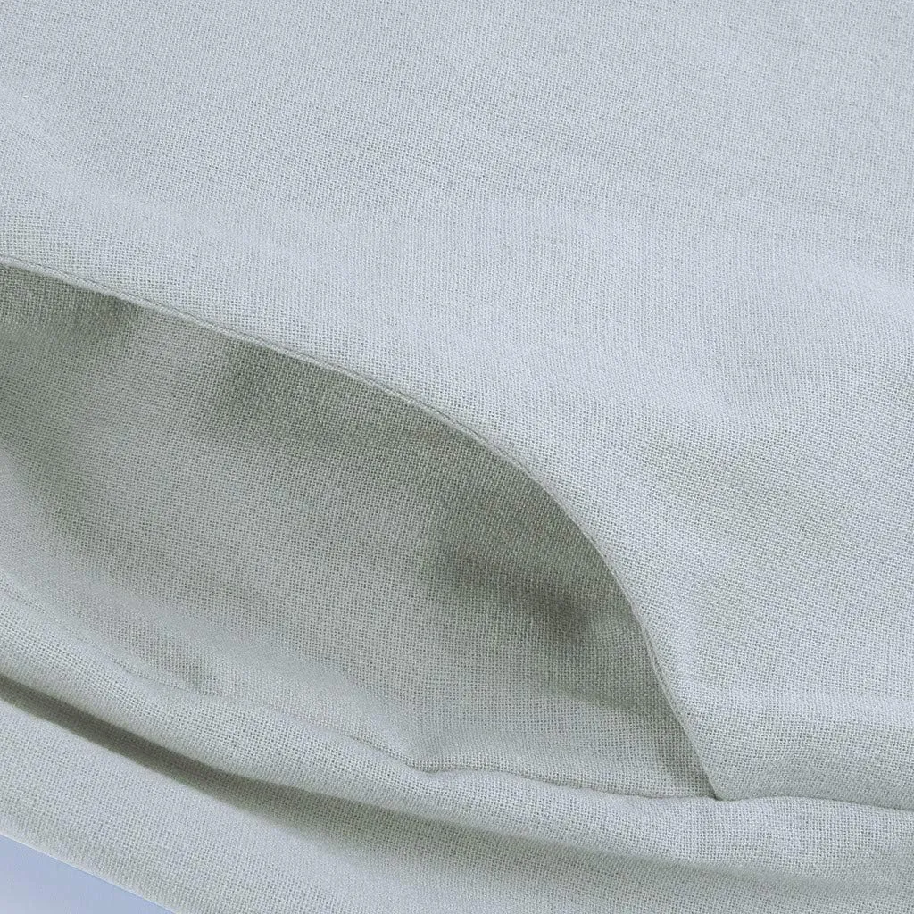 Women Linen Pants Casual Baggy Wide Leg Palazzo Pants Cotton Linen Lounge Beach Vacation Summer Trousers with Pockets
