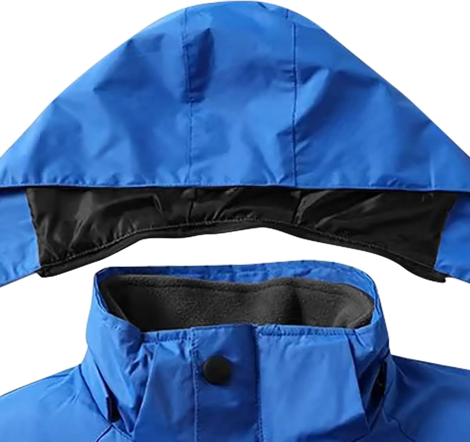 Women Men Hooded Rain Jackets Softshell Windproof Raincoat Long Sleeve Jacket Outdoor Hiking Windbreaker with Pockets