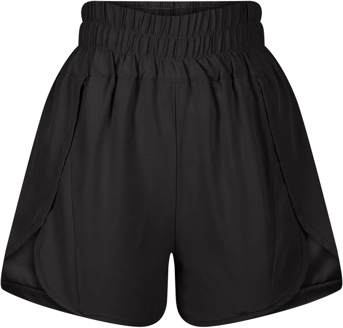 Women Shorts 2025 Summer Elastic High Waist Joggers Short Fashion Lightweight Quick Dry Running Short Pants