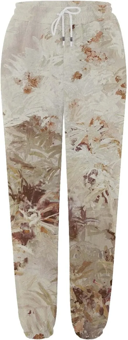 Womens Camo Pants Casual Elastic Waist Wide Leg Pants Lightweight Baggy Sweatpants with Pocket
