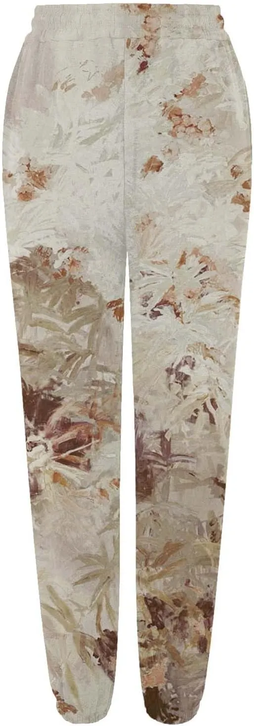 Womens Camo Pants Casual Elastic Waist Wide Leg Pants Lightweight Baggy Sweatpants with Pocket