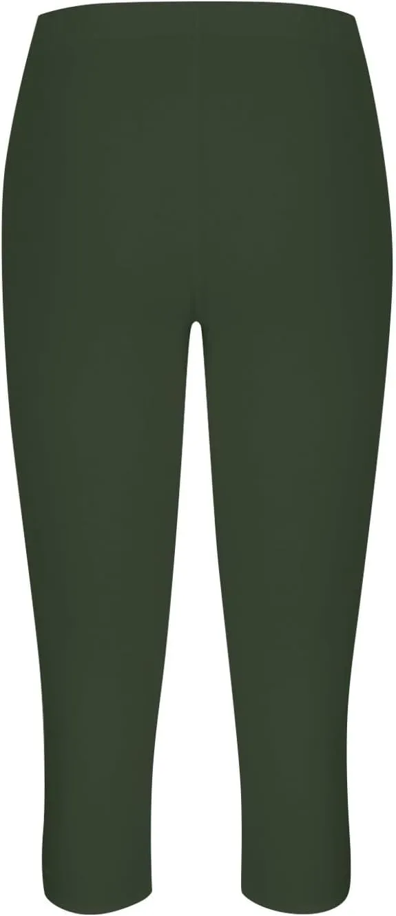 Women's Capris for Summer Dressy Cropped High Waist Yoga Pants Comfy Stretchy Leggings Workout Compression Pants