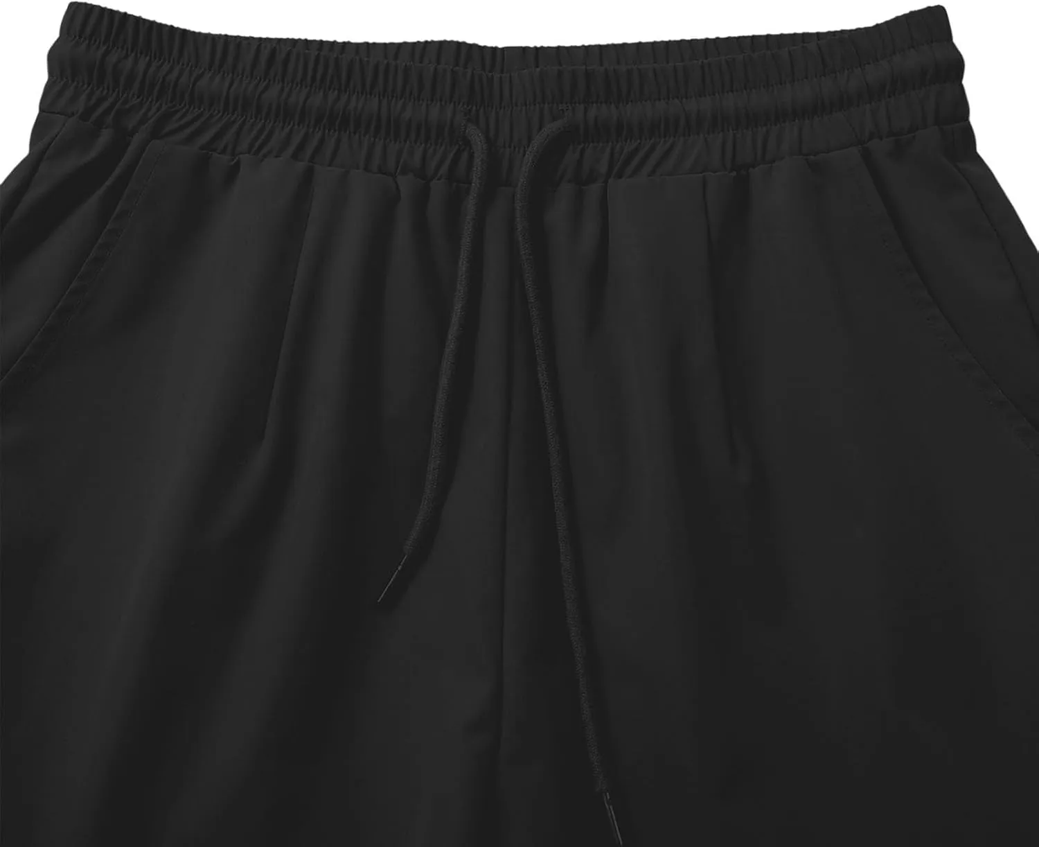 Womens Cargo Pants Casual High Waist Stretch Drawstring Straight Wide Leg Trousers Summer Baggy Trousers with Pockets