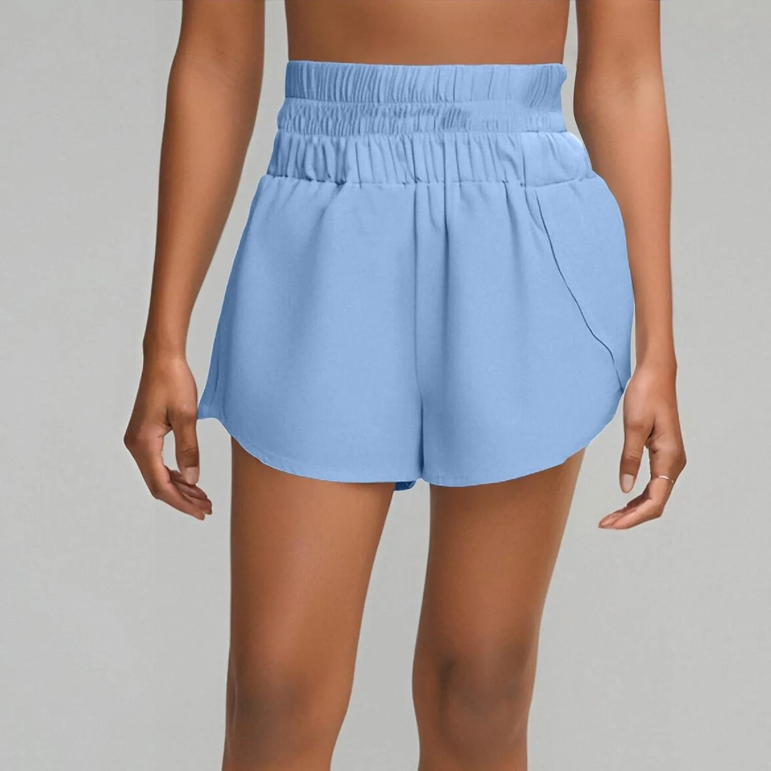 Womens Casual Shorts Summer Athletic Elastic Waist Short Comfy Spring/Fall Outfits