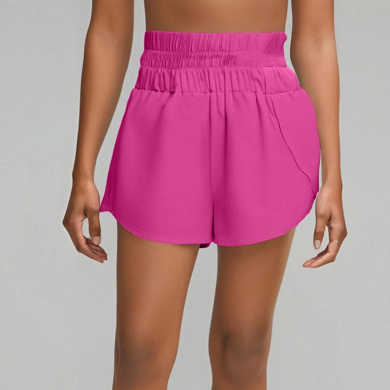 Womens Casual Shorts Summer Athletic Elastic Waist Short Comfy Spring/Fall Outfits