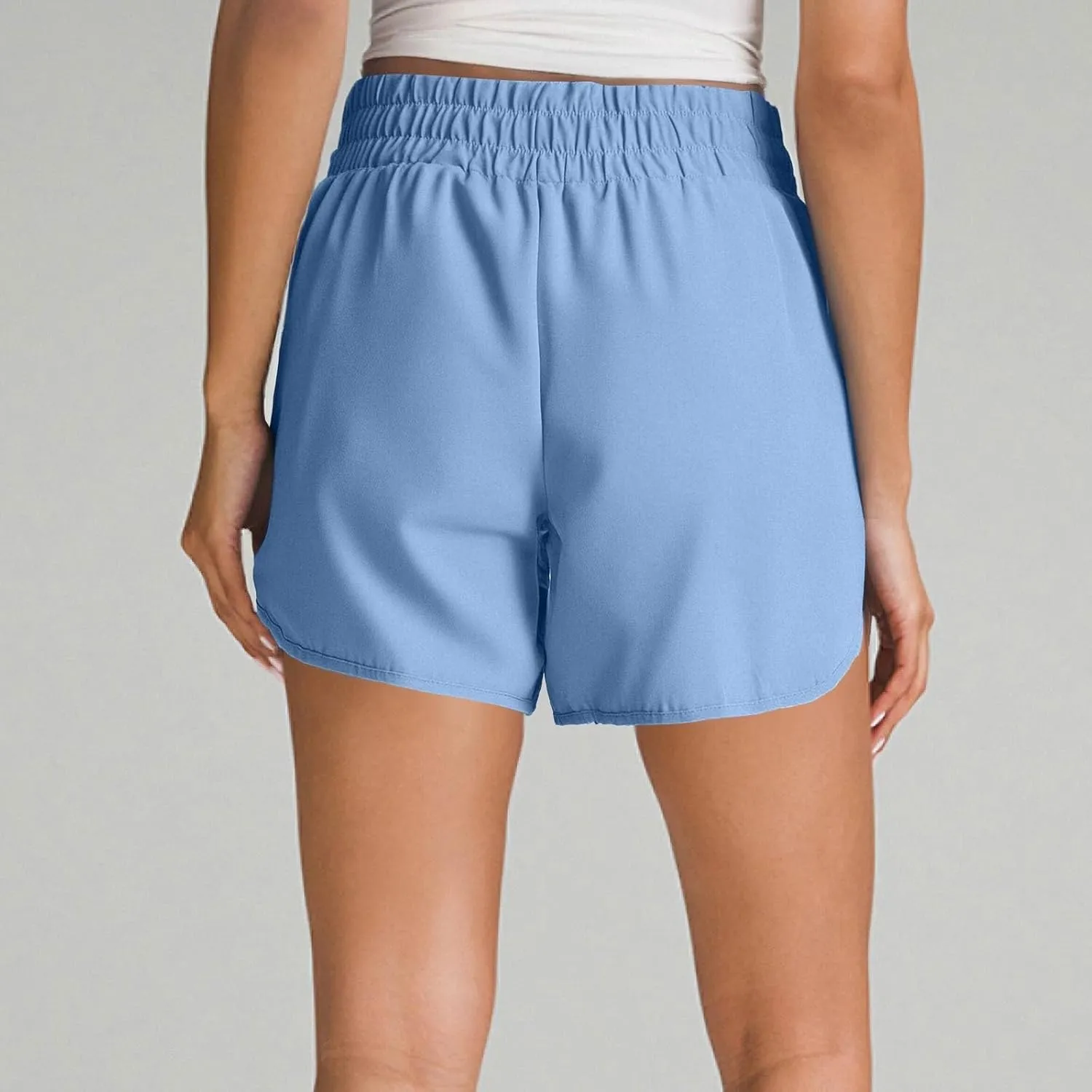 Womens Casual Shorts Summer Athletic Elastic Waist Short Comfy Spring/Fall Outfits