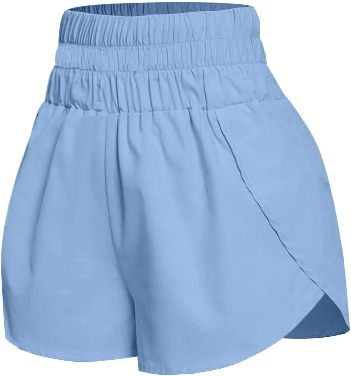Womens Casual Shorts Summer Athletic Elastic Waist Short Comfy Spring/Fall Outfits