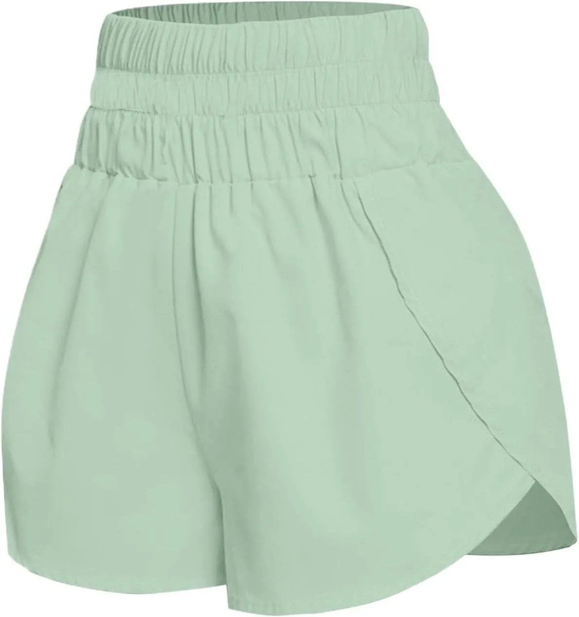 Womens Casual Shorts Summer Athletic Elastic Waist Short Comfy Spring/Fall Outfits