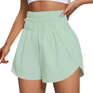 Womens Casual Shorts Summer Athletic Elastic Waist Short Comfy Spring/Fall Outfits