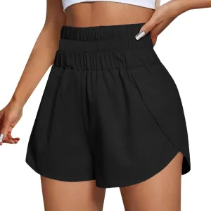 Womens Casual Shorts Summer Athletic Elastic Waist Short Comfy Spring/Fall Outfits