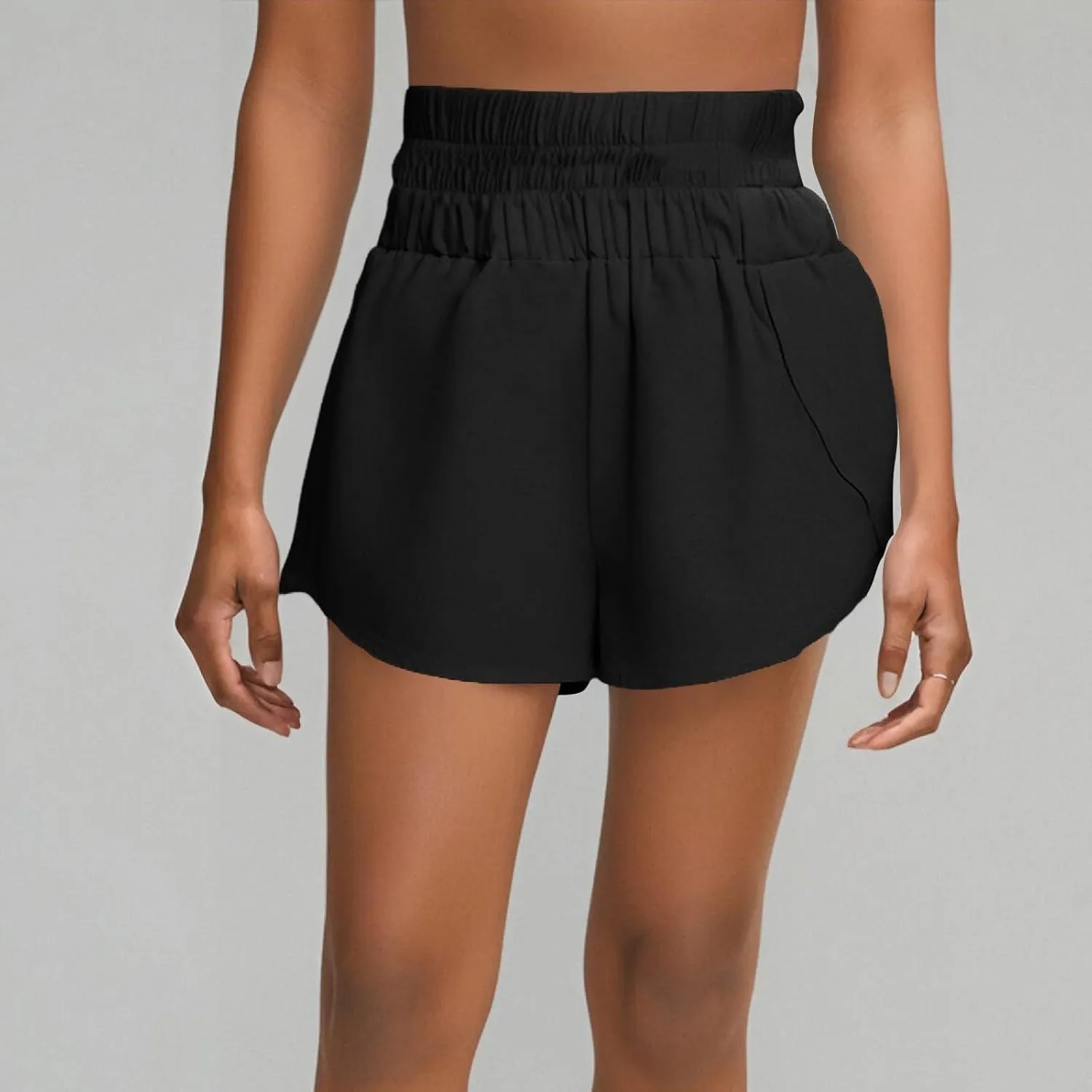 Womens Casual Shorts Summer Athletic Elastic Waist Short Comfy Spring/Fall Outfits