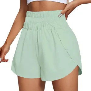 Womens Casual Shorts Summer Athletic Elastic Waist Short Comfy Spring/Fall Outfits