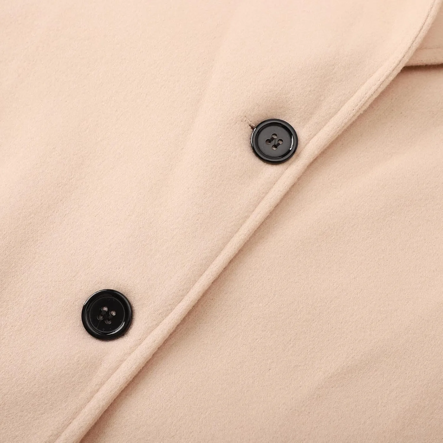 Womens Fit Mid Long Double Breasted Coat Lapel Jacket Overcoat Outwear Trench Windbreaker Coat Women Long