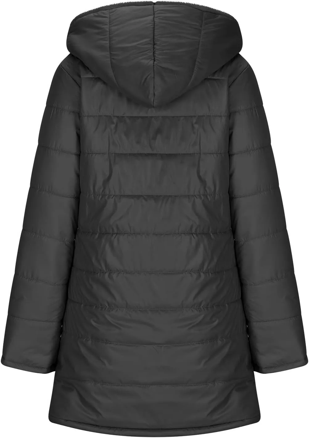 Women's Long Winter Puffer Coat Waterproof Warm Zip Up Down Jacket Faux Fur Hooded Warm Parka Jackets