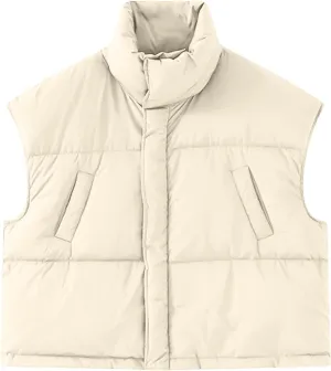 Women's New Headless Short Loose Vest Outside The Vest Down Jacket Vest 2024 Women S Lightweight Jackets
