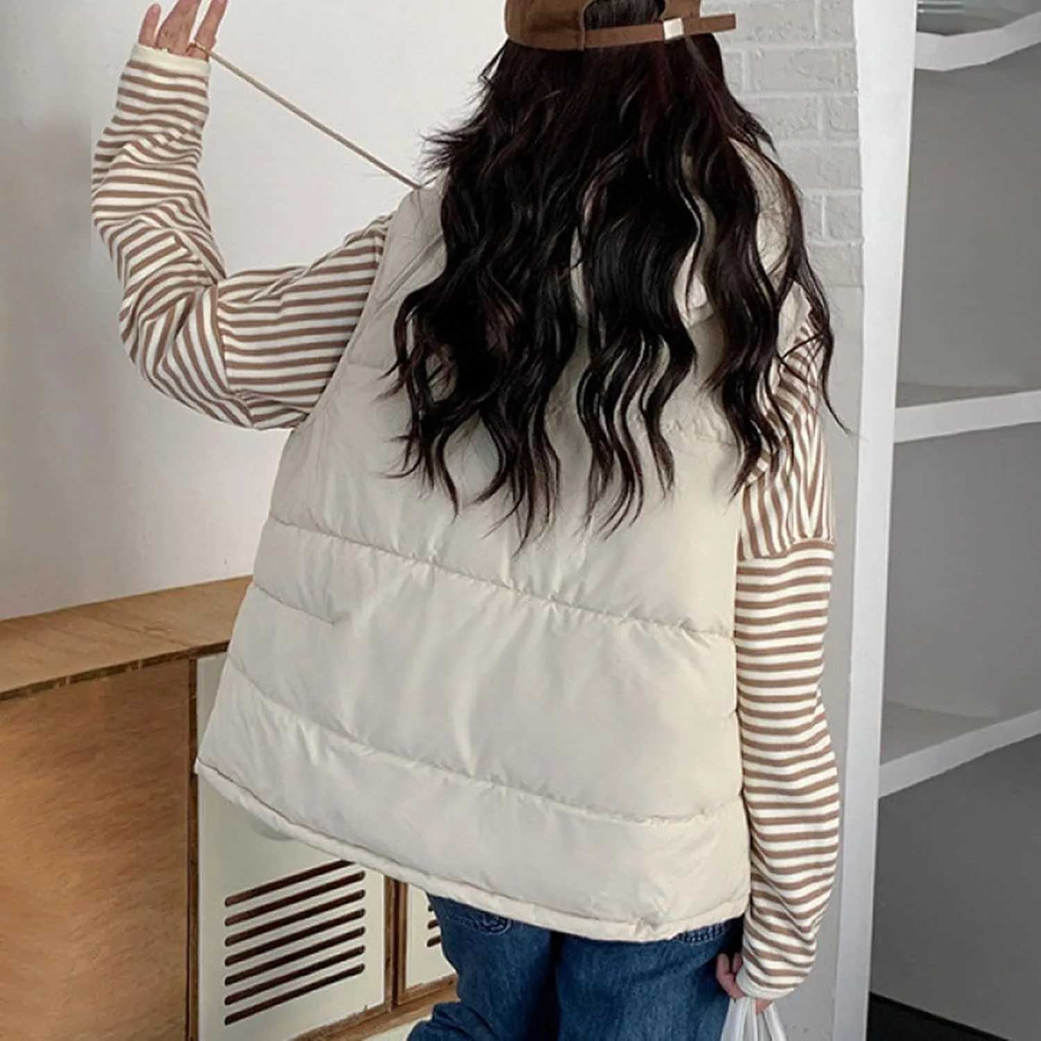 Women's New Hooded Short Loose Vest Outside The Vest Down Jacket Vest plus Size 2024 Women Hooded Coat