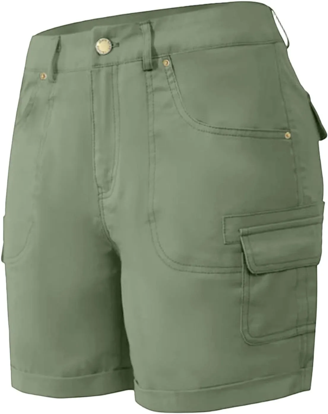 Womens Shorts 2025 Summer Casual Hiking Workout Vacation High Waisted Cargo Shorts Women with Pockets