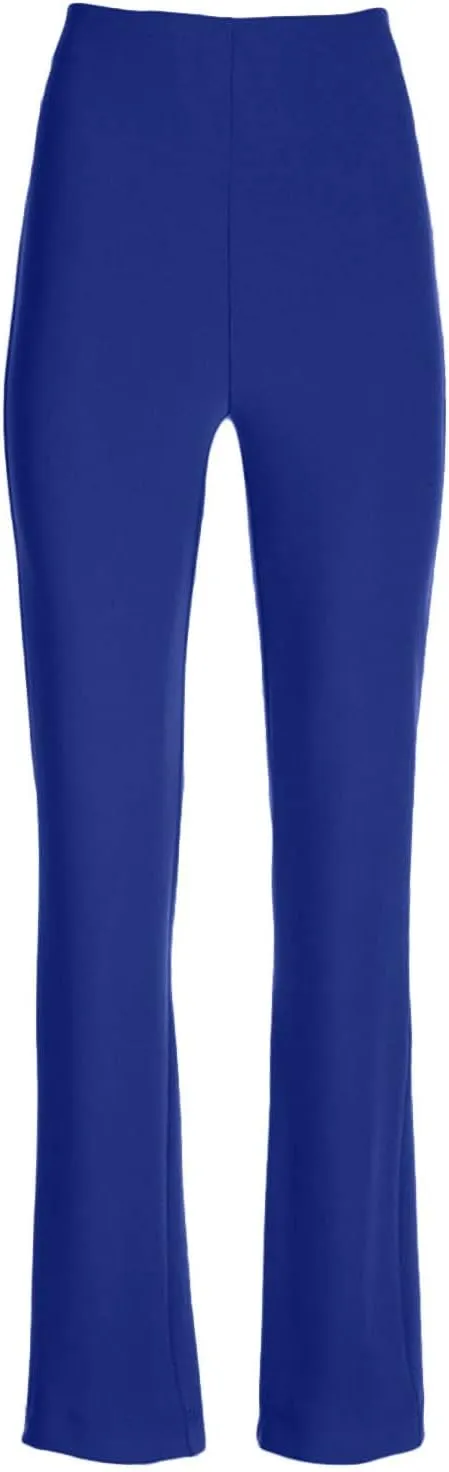 Women's Straight Leg Suit Pants Casual High Waisted Business Work Trousers Office Relaxed Fit Long Solid Color Pants