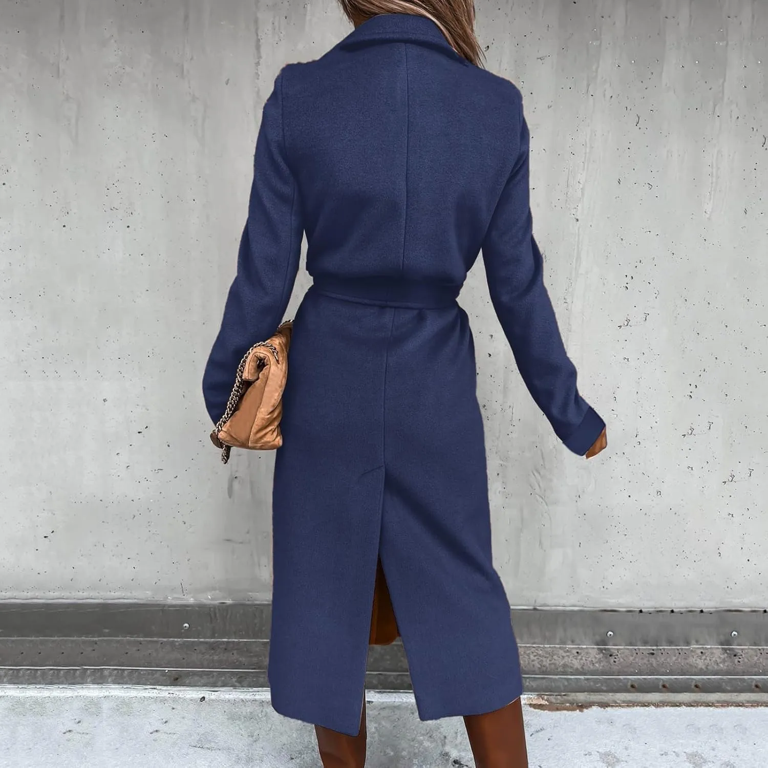 Womens Trench Coat Waterproow Jacket Loose Fitting Warm Winter Outwear Fashion Lapel Rain Trench Coat Women with