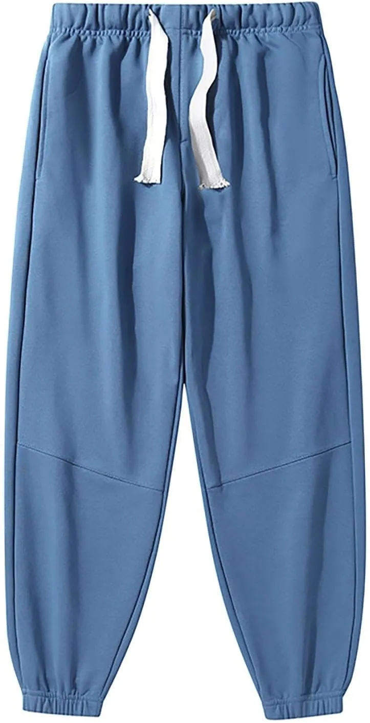 Womens Warm Sherpa Lined Sweatpants Cinch Bottom Athletic Jogger Casul Baggy Fleece Pants