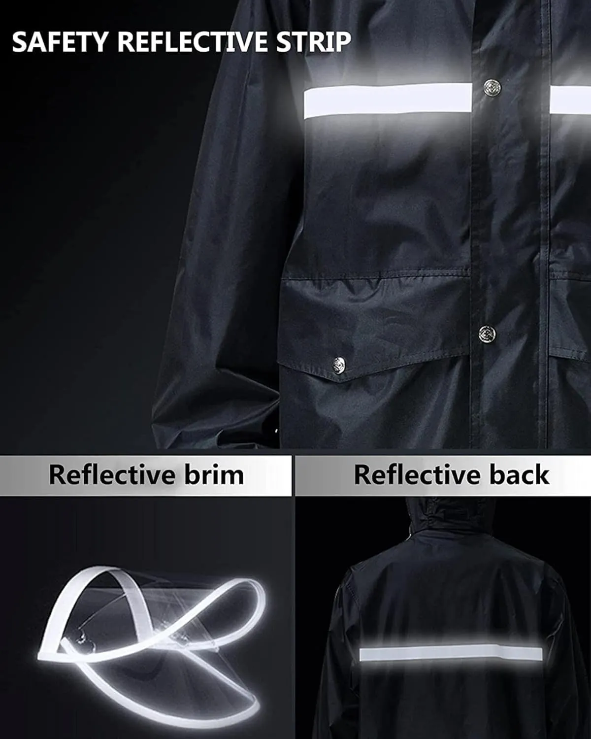Work Raincoat Men's and Women's Raincoats and Rain Gear Waterproof, Rainproof Jackets and Pants Sets, Rainproof Windbreakers(Medium)