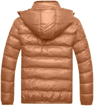 Ymosrh Men's Down Jackets Lightweight Packable Puffer Jacket Insulated Winter Coat Snow Ski Traveling Jackets, M-4XL