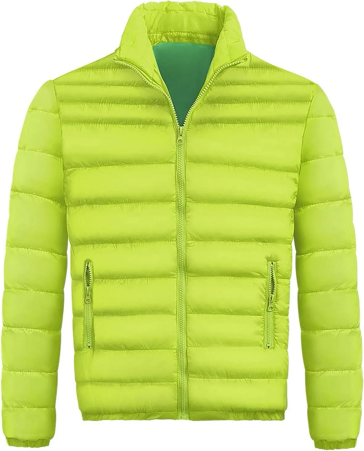 Ymosrh Men's Down Jackets Puffer Alternative Jacket Lightweight Warm Winter Coats Windproof Insulated Jacket, S-3XL