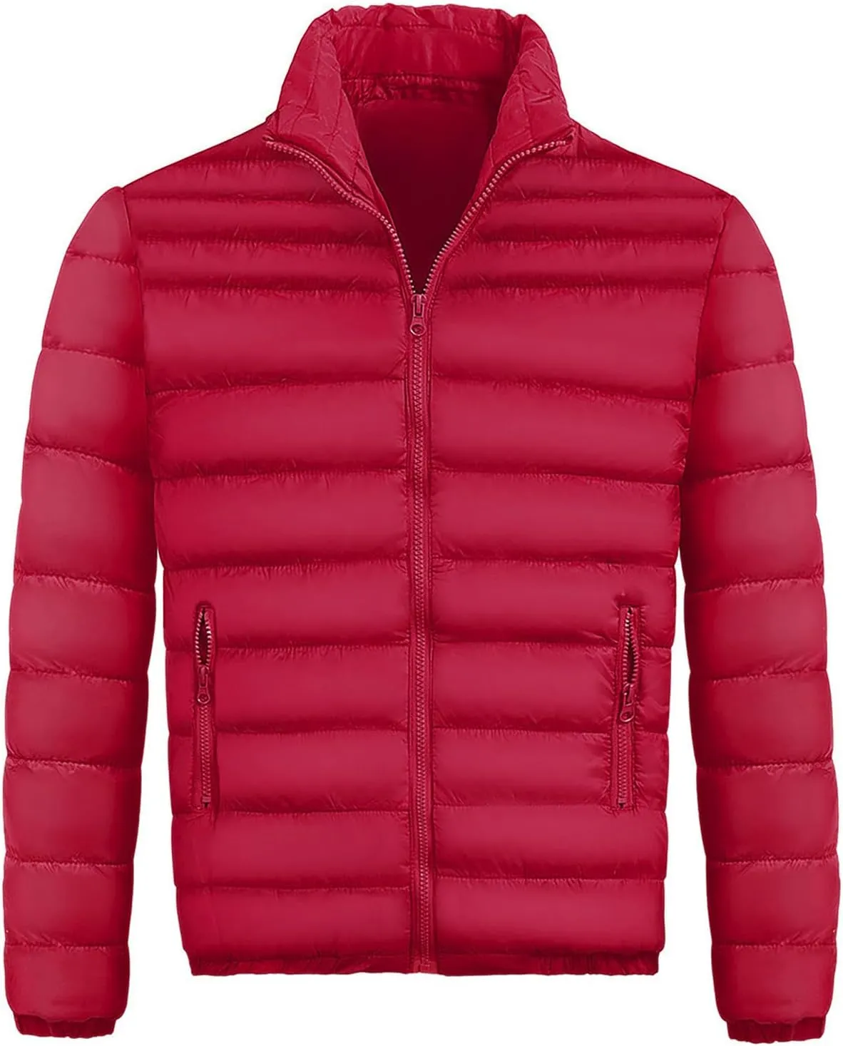 Ymosrh Men's Light Puffer Jacket Winter Coats Water-Resistant Lightweight Packable Jacket Casual Outerwear Jacket, M-2XL