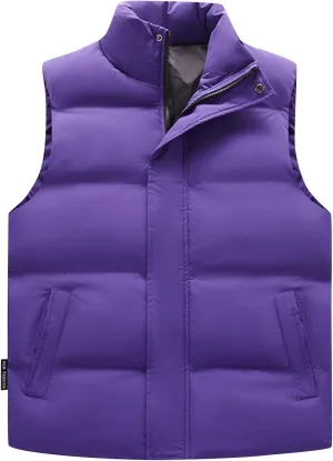 Ymosrh Men's Puffer Jacket Casual Outdoor Work Fishing Travel Sleeveless Down Vest Jacket Coat for Men, M-5XL