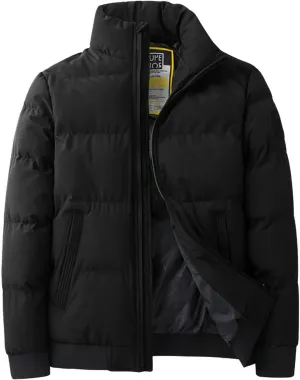 Ymosrh Men's Puffer Jackets Down Packable Jacket Lightweight Water-Resistant Insulated Jacket & Coats, XXL-7XL