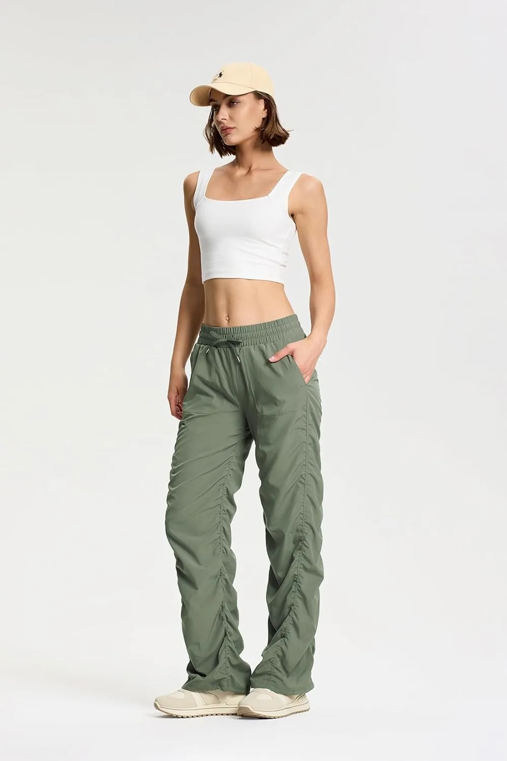 Yogipace Women's 25"/28"/31"/34" Lightweight Wrinkle Resistant Dance Studio Pants Travel Pant